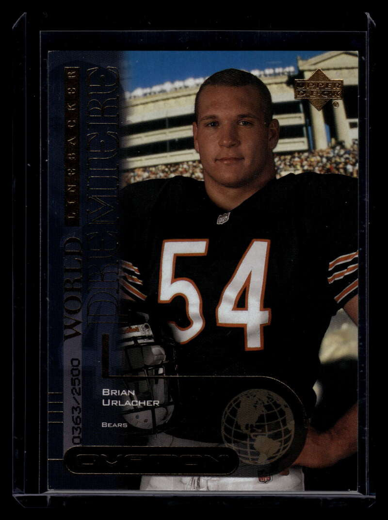 2000 Upper Deck Ovation 77 Brian Urlacher Rookie 363/2500
