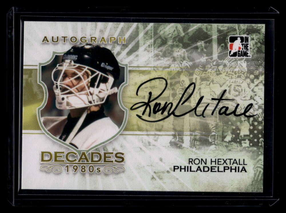 2010-11 ITG Decades 1980s Autographs ARH Ron Hextall Auto