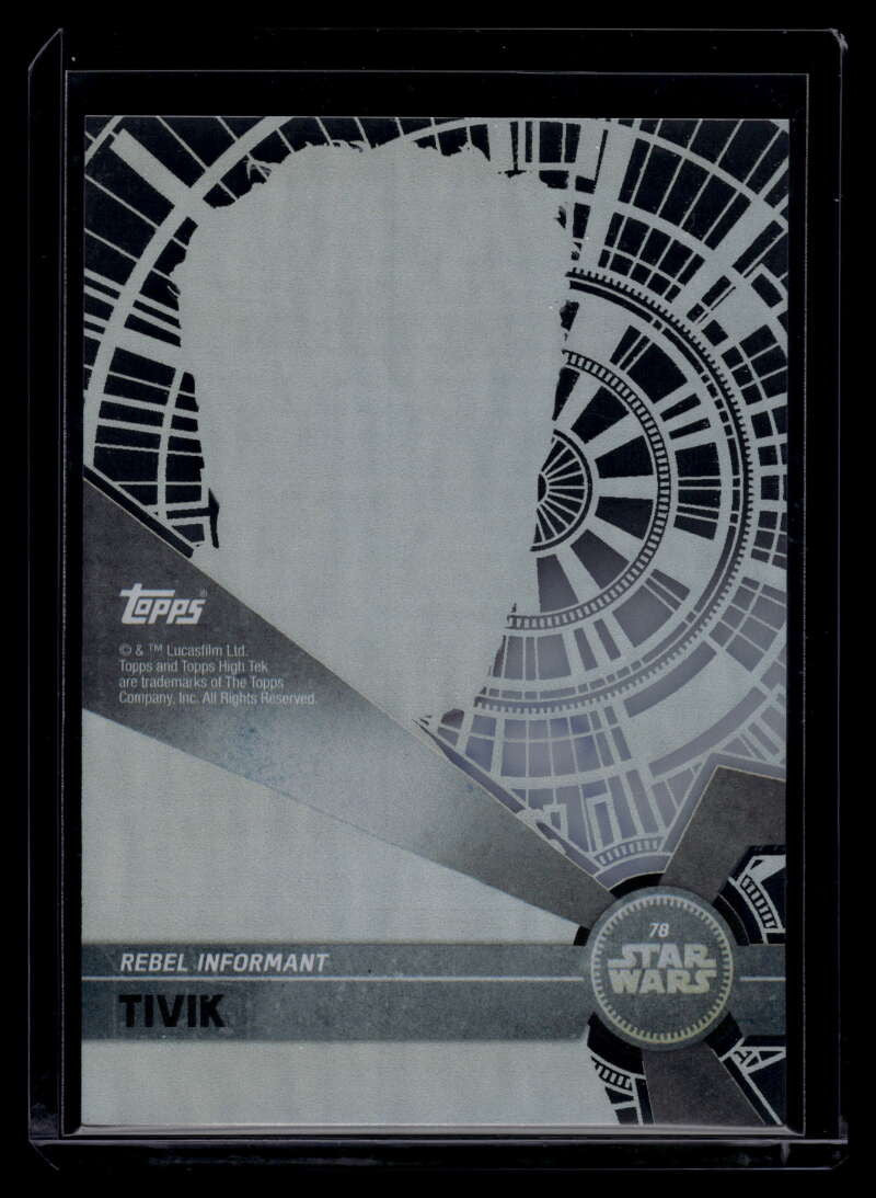 2017 Star Wars High Tek Autographs NNO Daniel Mays Auto Tivik