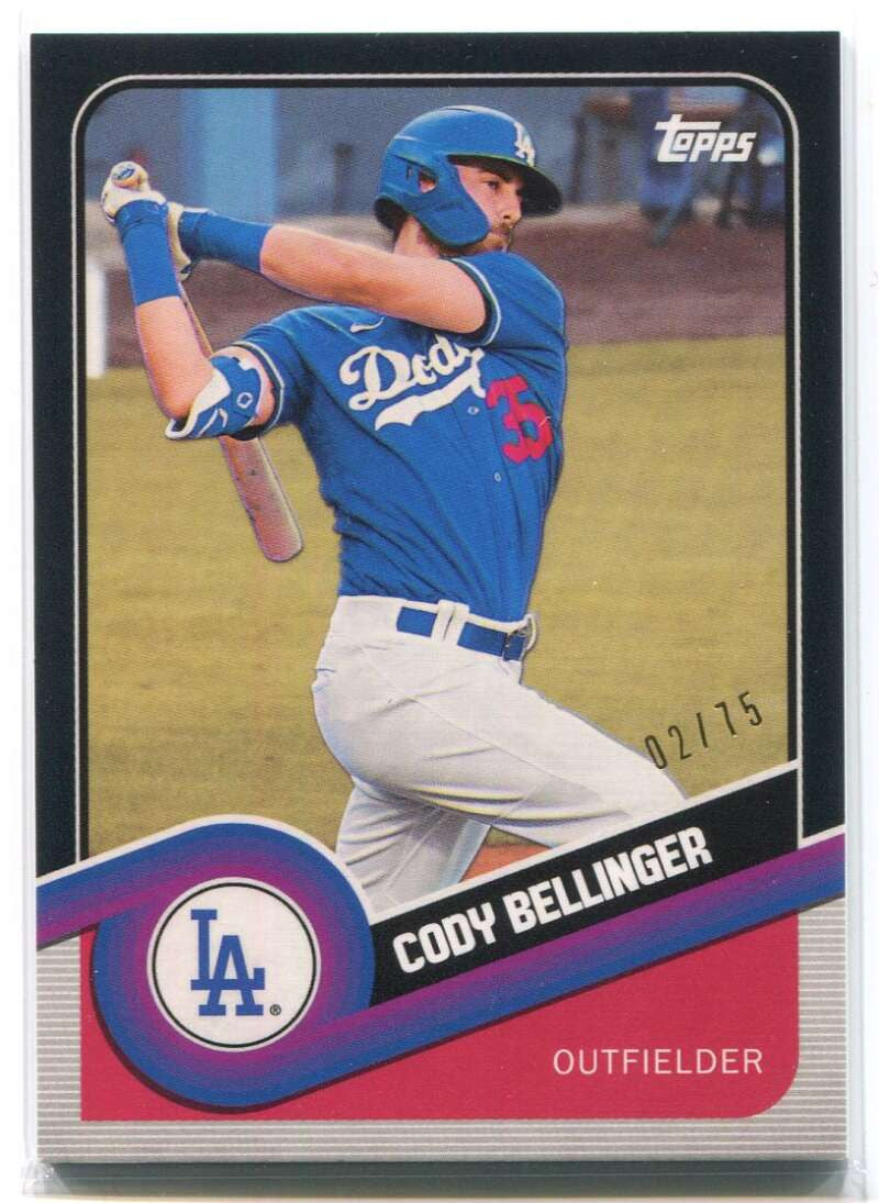 2020 Topps Brooklyn Collection Black 21 Cody Bellinger 2/75