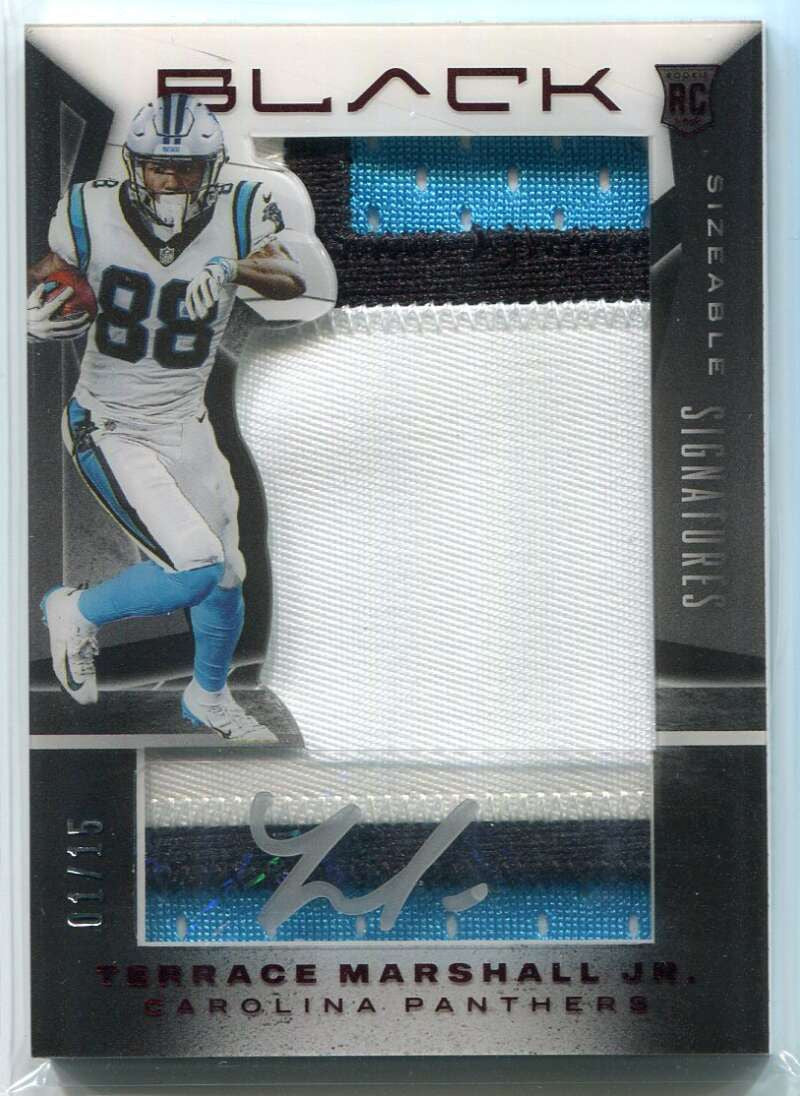 2021 Panini Black Sizeable Ruby 16 Terrace Marshall Rookie Jumbo Patch Auto 1/15