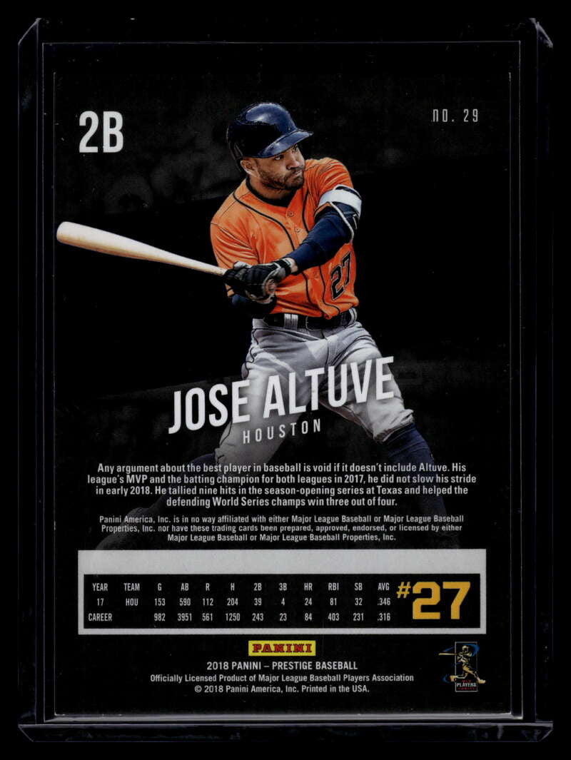 2018 Prestige Red 29 Jose Altuve 4/25