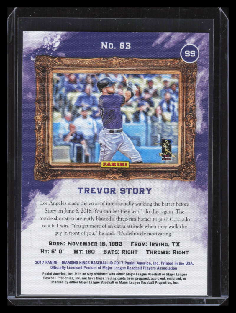 2017 Diamond Kings Artist's Proof Blue 61 Francisco Lindor 12/25
