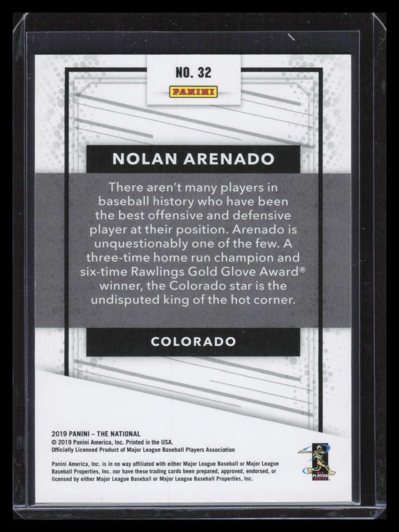 2019 Panini National Convention Rainbow Spokes 32 Nolan Arenado 21/50