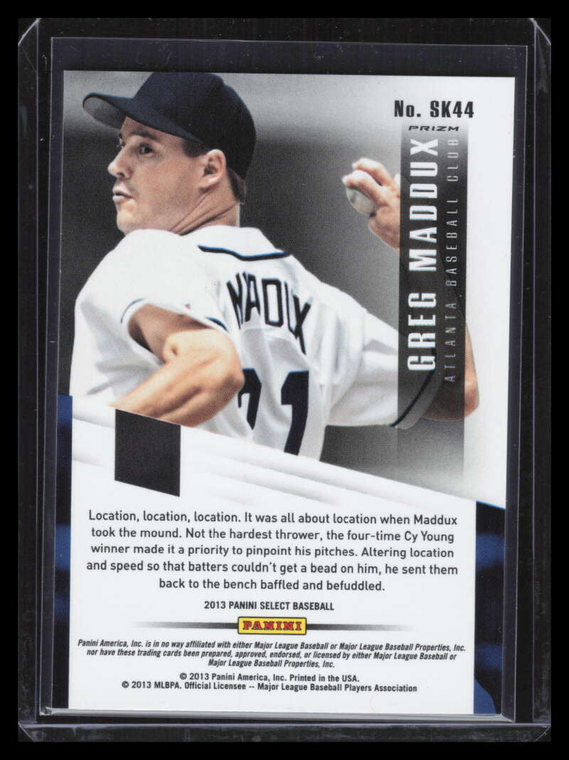 2013 Select Skills Prizm Silver Refractor 44 Greg Maddux