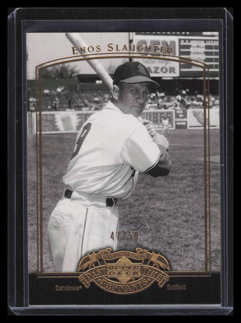 2005 UD Past Time Pennants Gold 26 Enos Slaughter 47/50