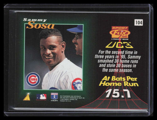 1996 Sportflix Artist's Proofs 104 Sammy Sosa UC3