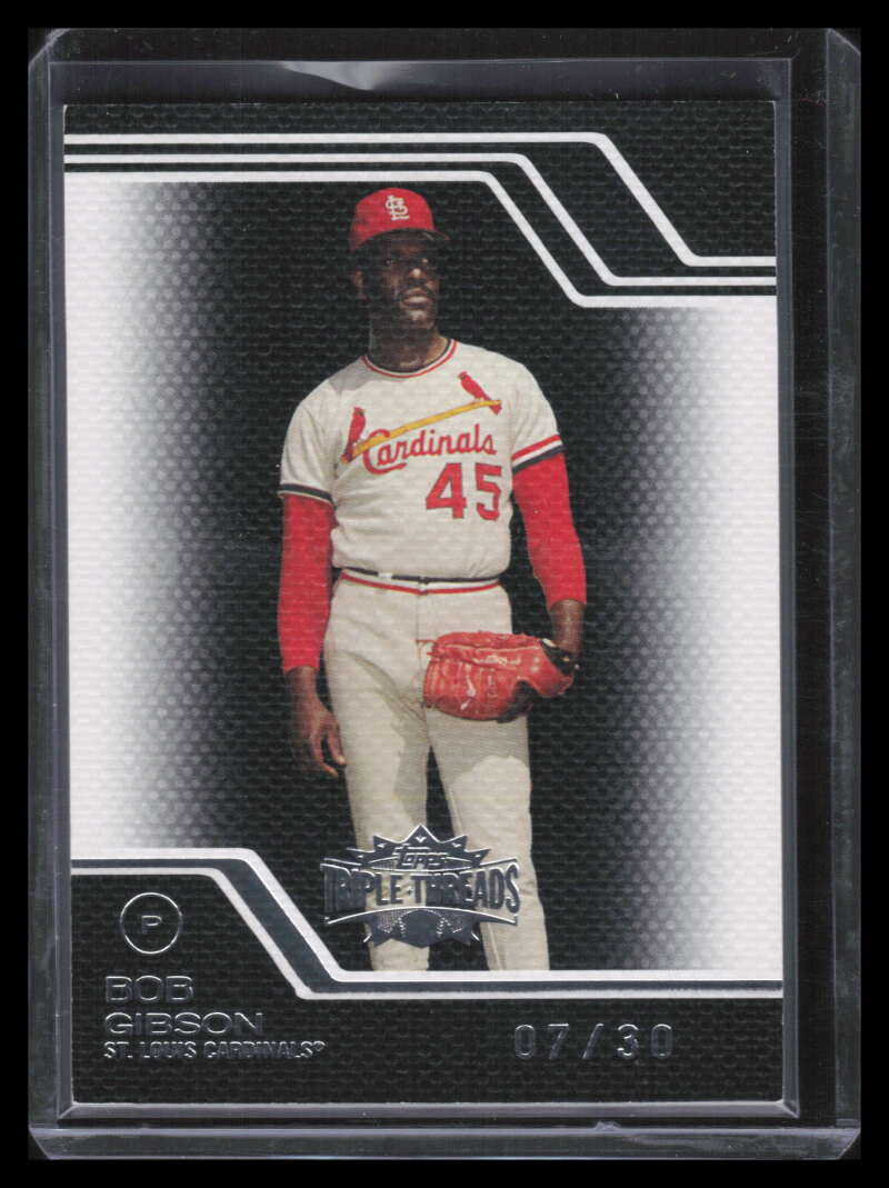2008 Topps Triple Threads Black 12 Bob Gibson 7/30