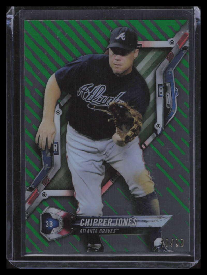 2018 Topps High Tek Green HTCJ Chipper Jones 46/99