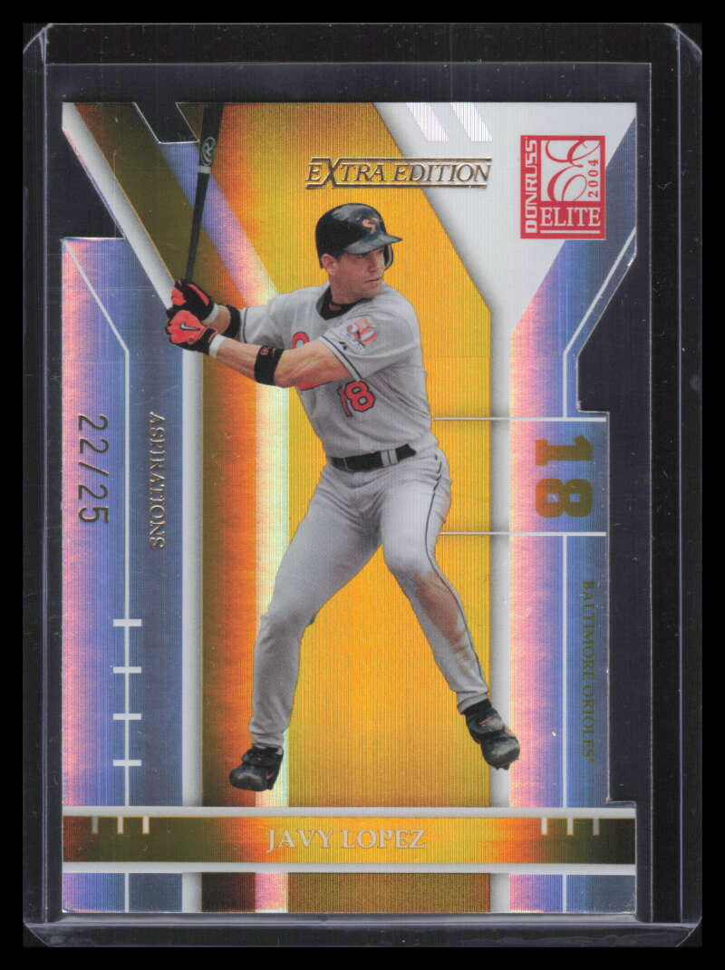 2004 Donruss Elite Extra Edition Aspirations Gold 11 Javy Lopez 22/25