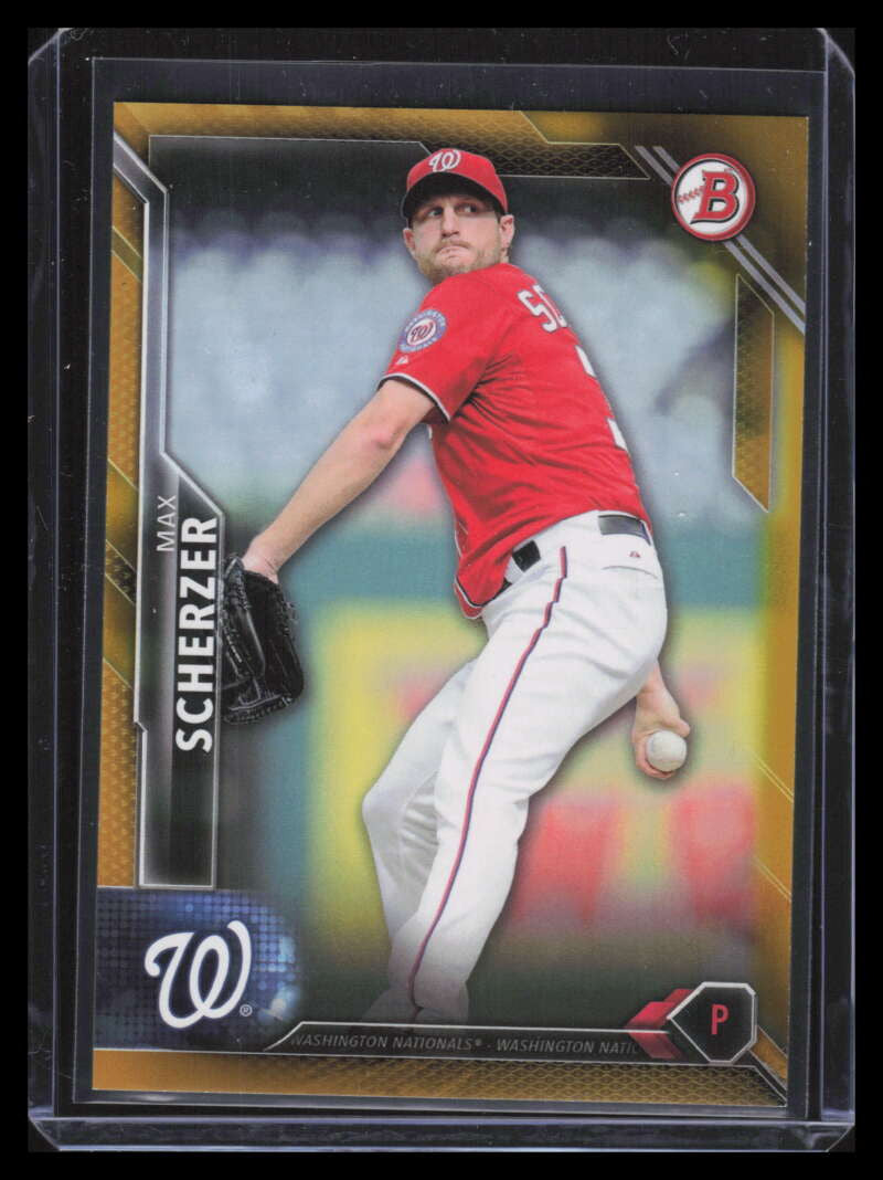 2016 Bowman Gold 95 Max Scherzer 3/50