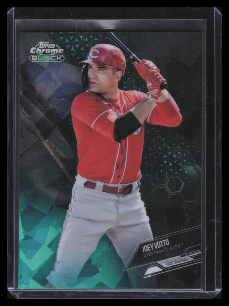 2021 Topps Chrome Black Green Atomic Refractor 61 Joey Votto 74/99
