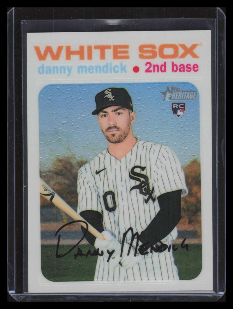 2020 Topps Heritage Chrome White Refractor thc523 Danny Mendick Rookie 62/71