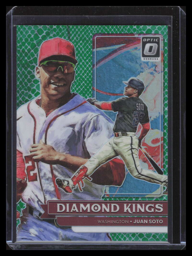 2022 Donruss Optic Green Dragon 20 Juan Soto DK 36/99 Diamond Kings