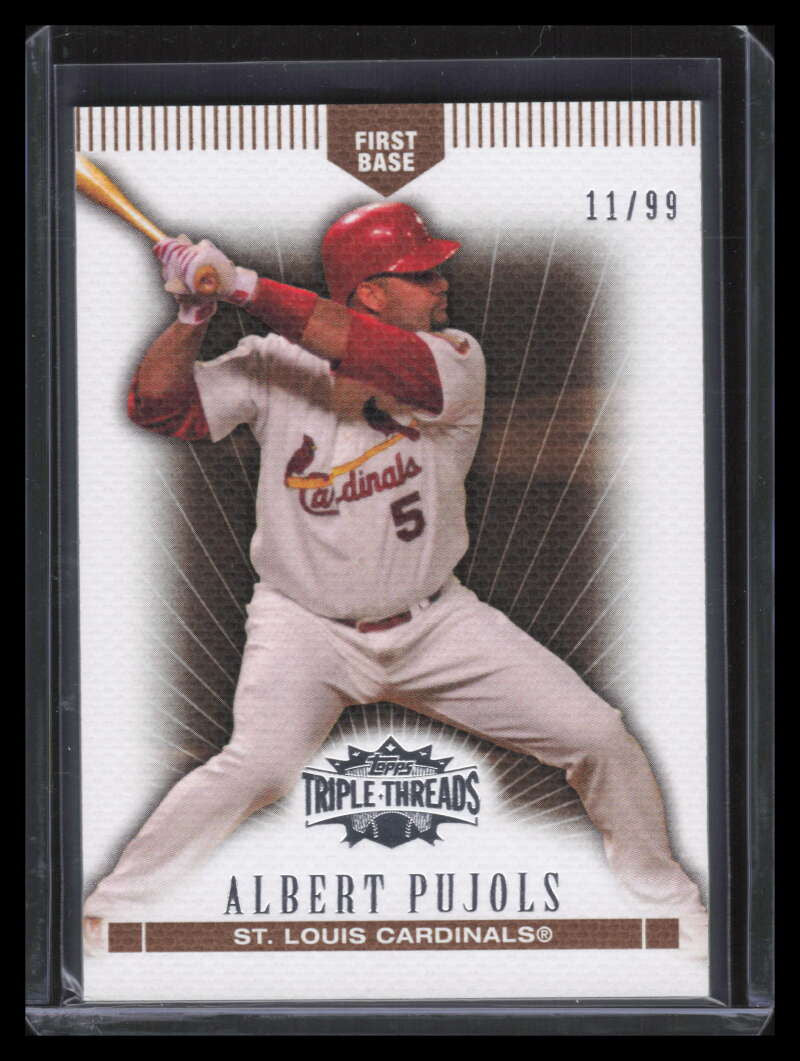 2007 Topps Triple Threads Gold 39 Albert Pujols 11/99