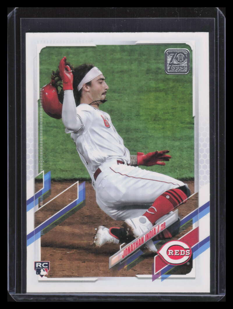 2021 Topps Update Photo Variations us286 Jonathan India Sliding Rookie SP