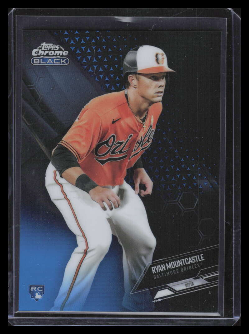 2021 Topps Chrome Black Blue Refractor 2 Ryan Mountcastle Rookie 2/75