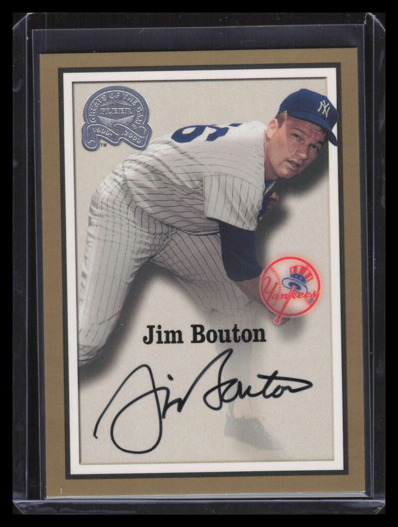 2000 Greats of the Game Autographs 10 Jim Bouton Auto ID: 122882