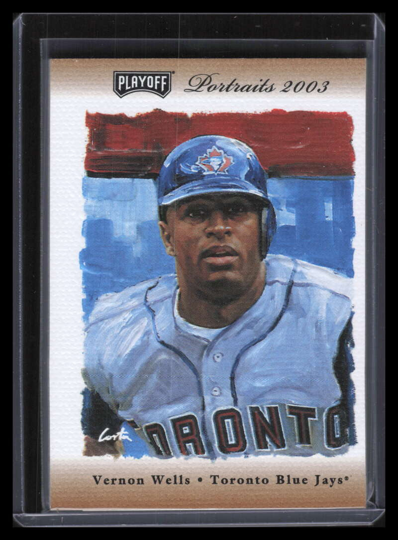 2003 Playoff Portraits Autographs Bronze 23 Vernon Wells Auto 18/20