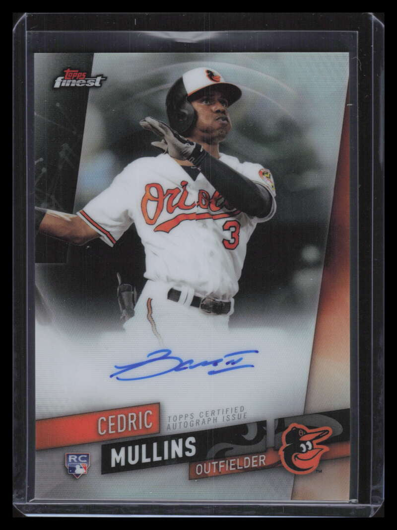 2019 Finest Autographs FACM Cedric Mullins Rookie Auto