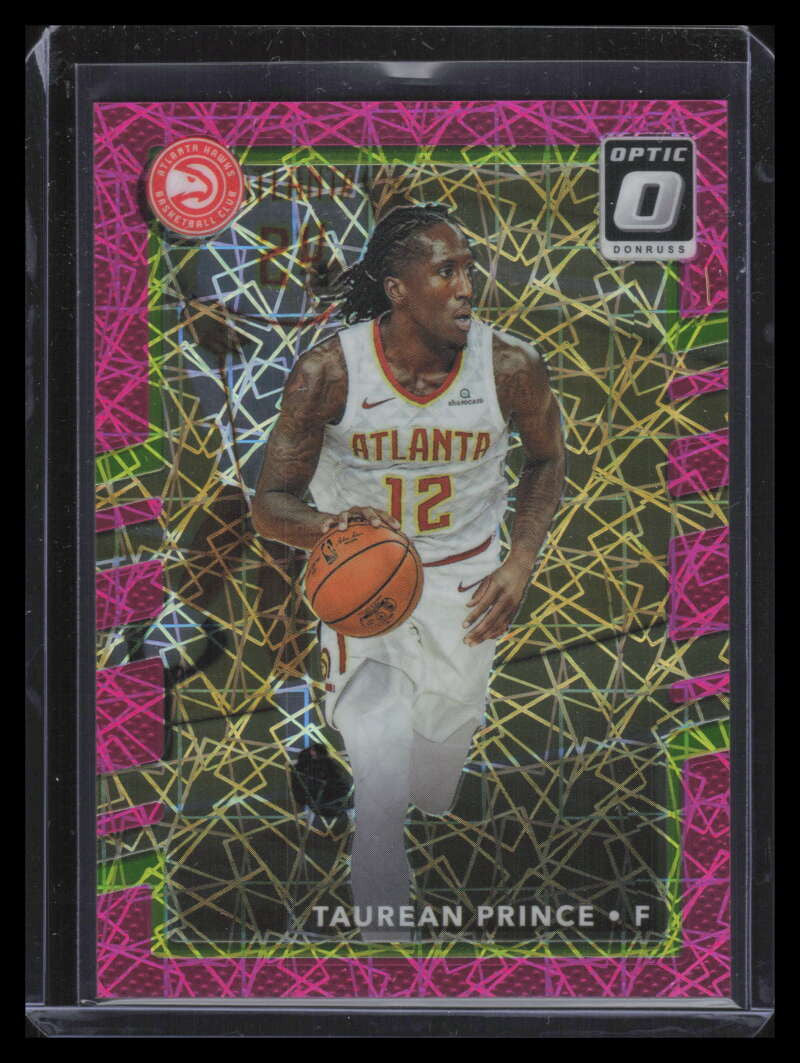 2017-18 Donruss Optic Pink Velocity Refractor 3 Taurean Prince 62/79