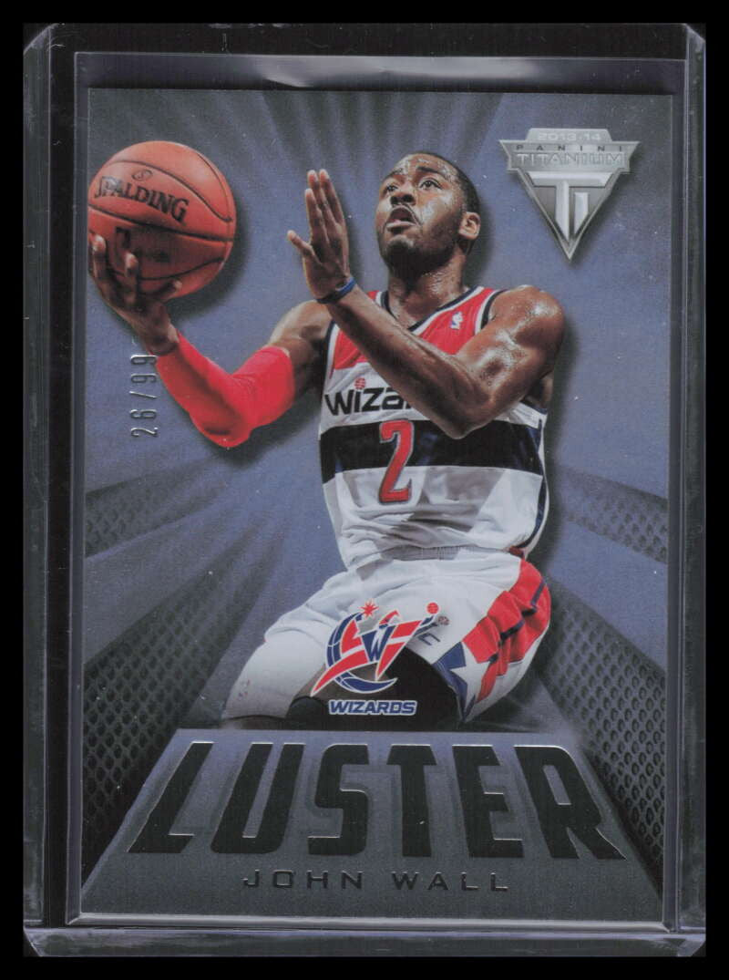 2013-14 Panini Titanium Luster 19 John Wall 26/99