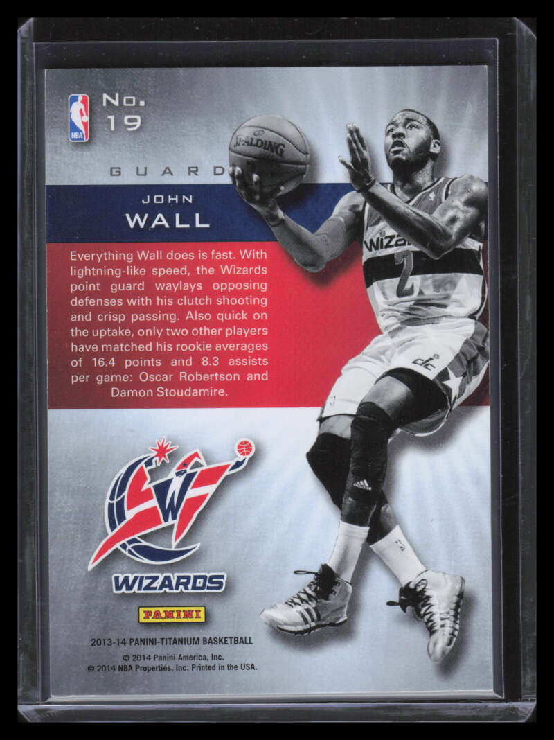 2013-14 Panini Titanium Luster 19 John Wall 26/99