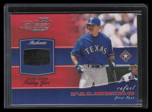 2002 Playoff Piece of Game Materials 67c Rafael Palmeiro Fielding Glove 15/50