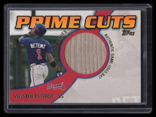 2002 Topps Prime Cuts Trademark Relics PCTWB Wilson Betemit Bat 88/100