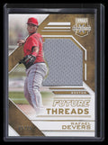 2016 Elite Future Threads Silhouettes Gold 5 Rafael Devers Rookie Jersey 65/75