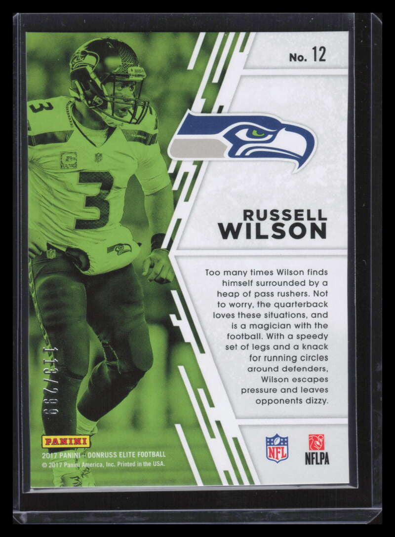 2017 Elite Fired Up 12 Russell Wilson 113/299