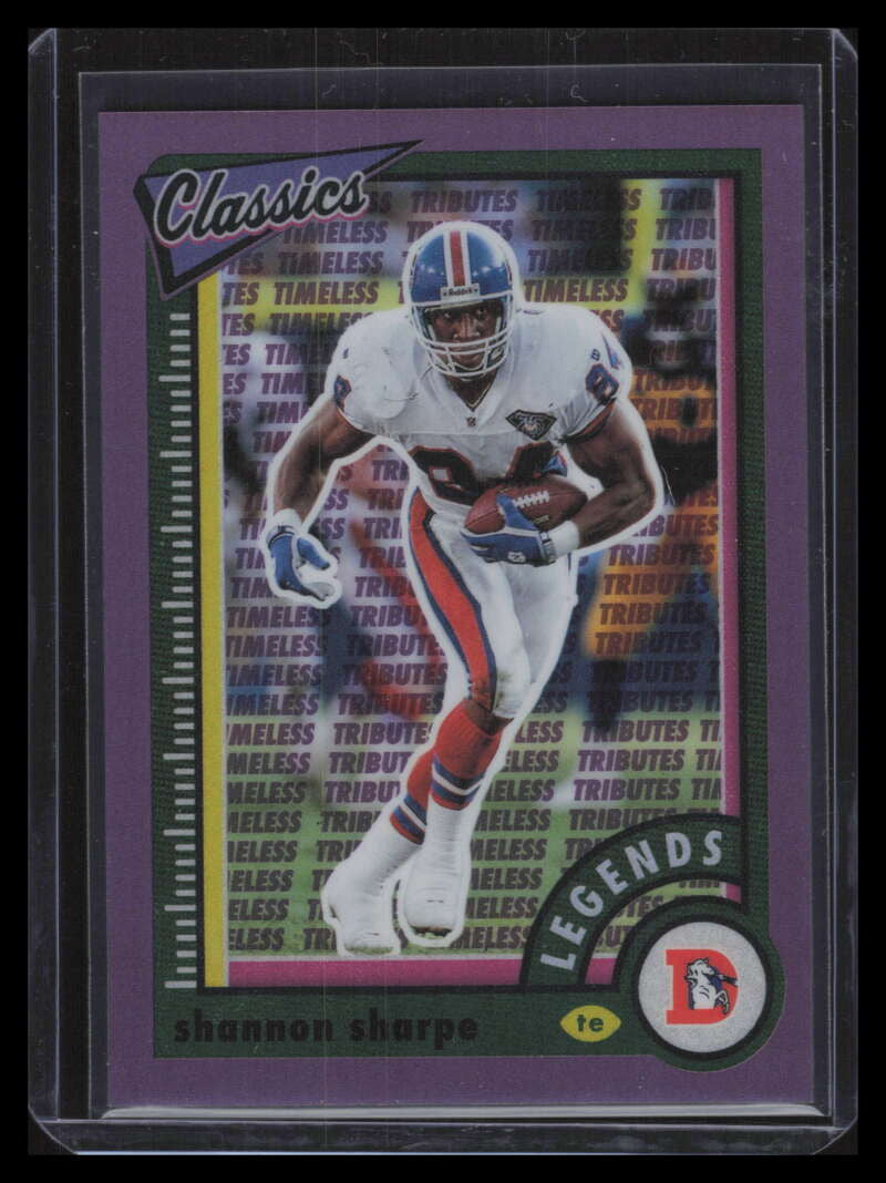 2022 Classics Premium Timeless Tributes Purple 117 Shannon Sharpe LEG 26/35