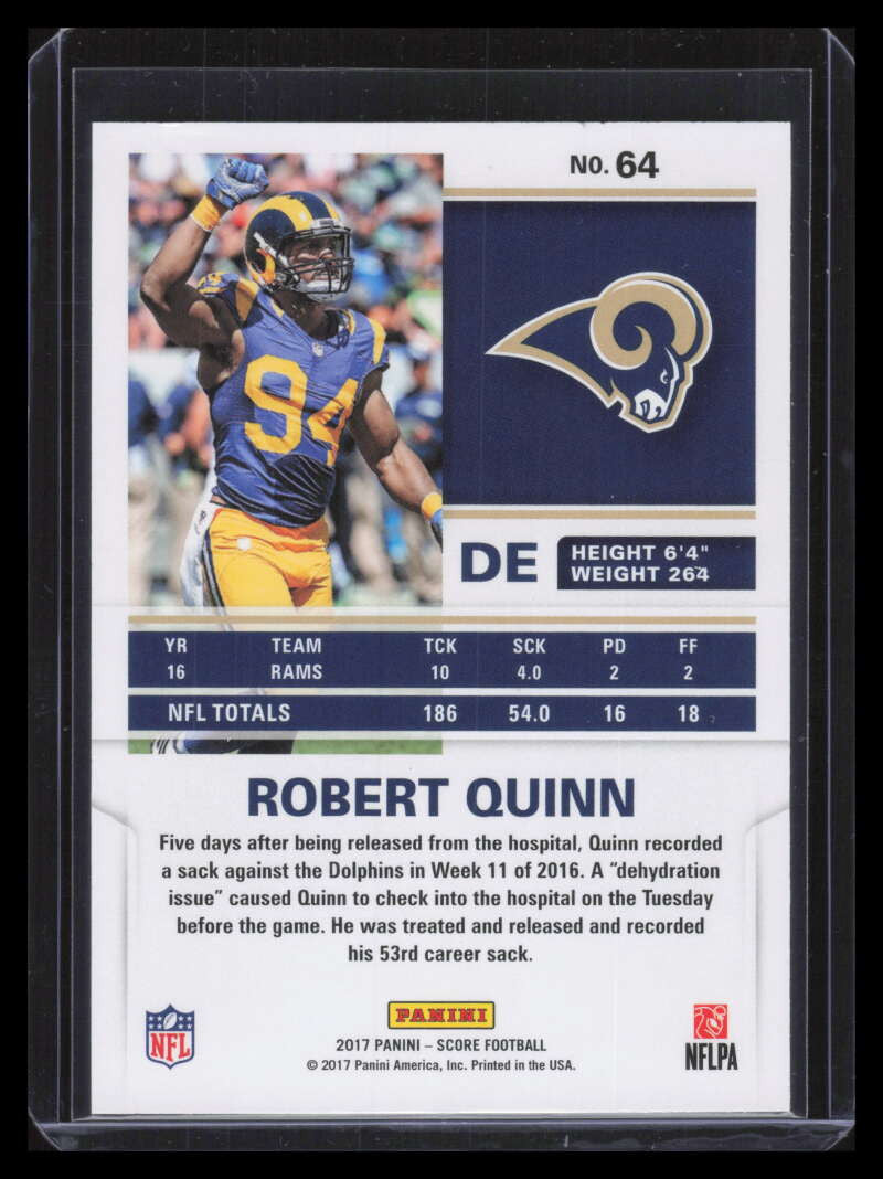 2017 Score Red Zone 64 Robert Quinn 3/20
