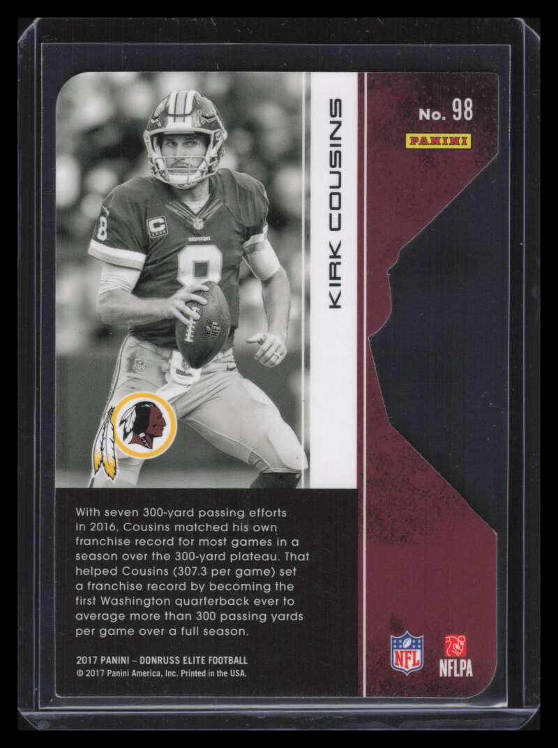 2017 Elite Aspirations Die Cut 98 Kirk Cousins 7/24