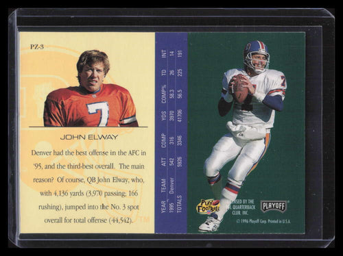 1996 Playoff Trophy Contenders Playoff Zone 3 John Elway