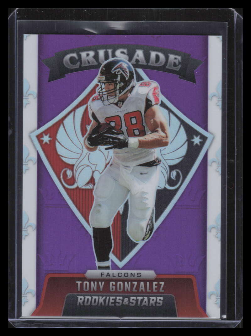 2021 Rookies &amp; Stars Crusade Purple 19 Tony Gonzalez 11/35