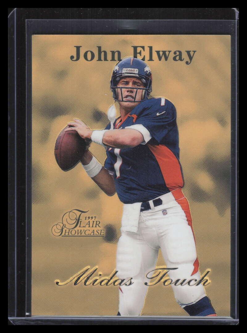 1997 Flair Showcase Midas Touch mt2 John Elway