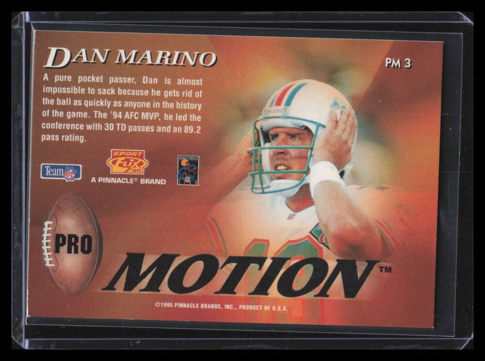 1995 Sportflix ProMotion pm3 Dan Marino
