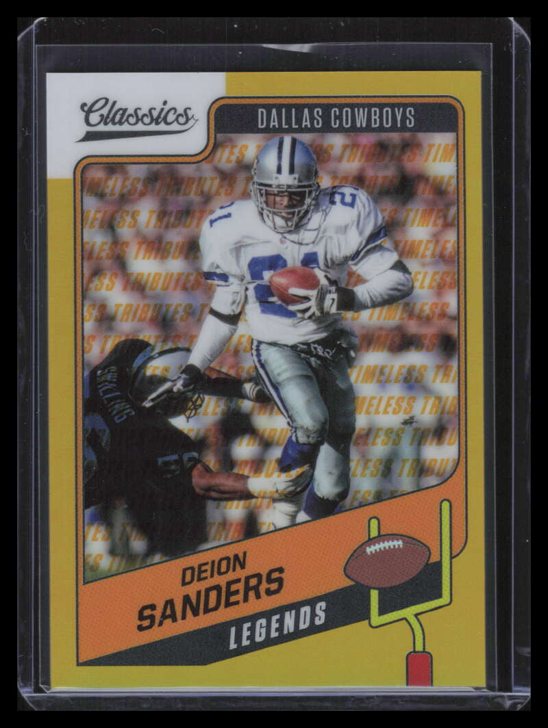 2021 Classics Premium Edition Timeless Tributes Gold 106 Deion Sanders LEG 34/60