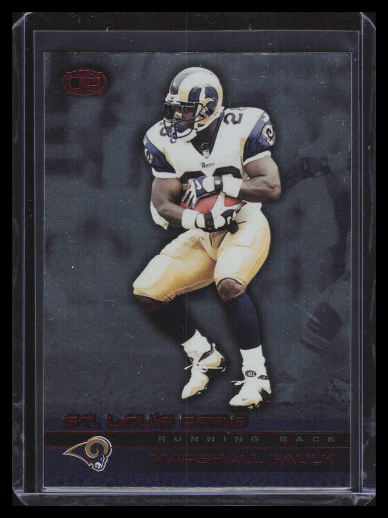 2002 Pacific Heads Up Red 99 Marshall Faulk 59/65