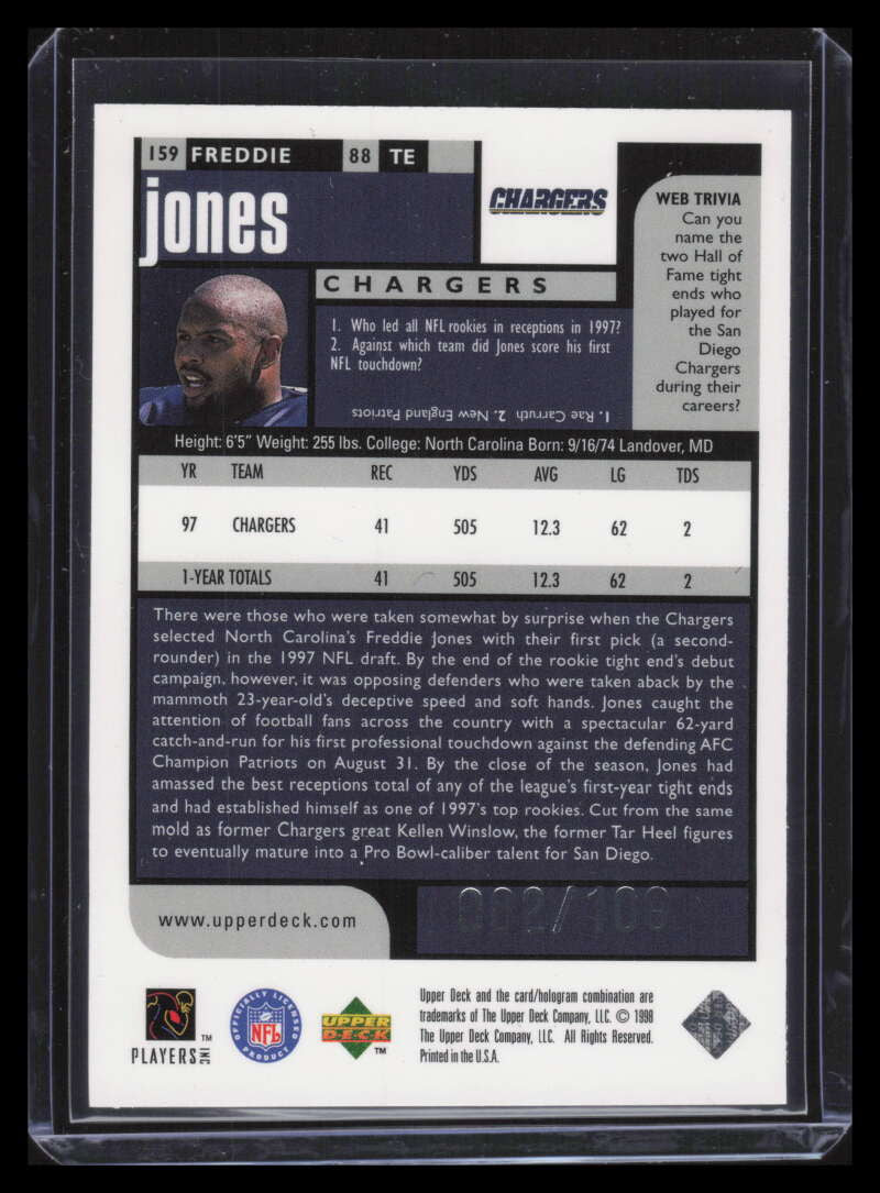1998 UD Choice Prime Choice Reserve 159 Freddie Jones 82/100