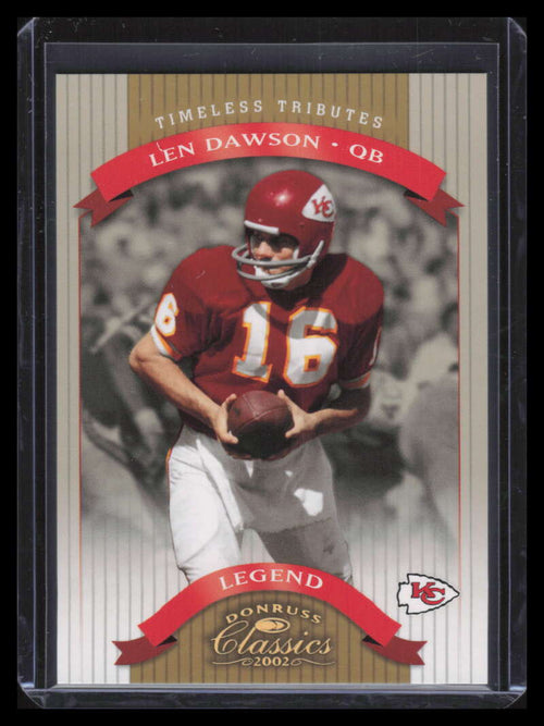 2002 Donruss Classics Timeless Tributes 121 Len Dawson 30/100