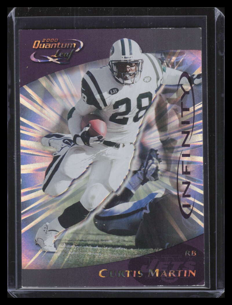 2000 Quantum Leaf Infinity Purple 203 Curtis Martin 85/100