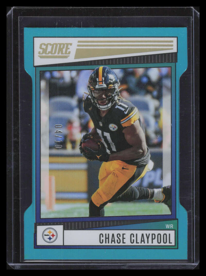 2022 Score Die Cut 210 Chase Claypool 4/10