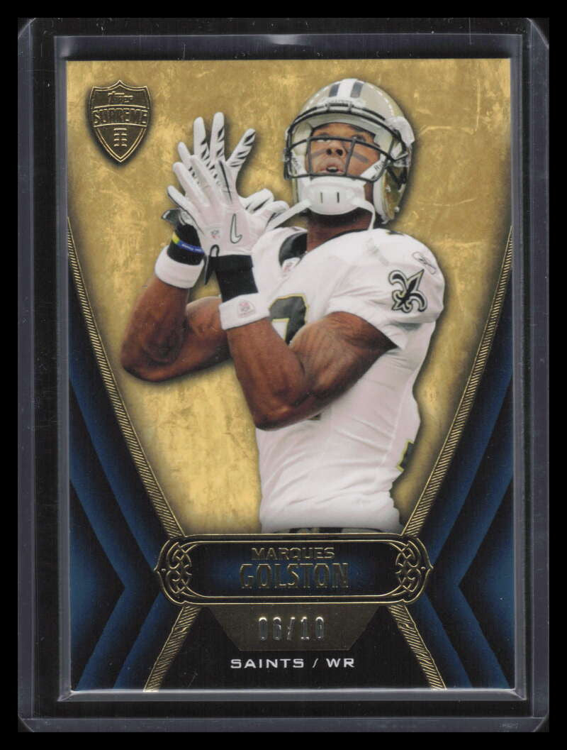 2010 Topps Supreme Gold 36 Marques Colston 6/10