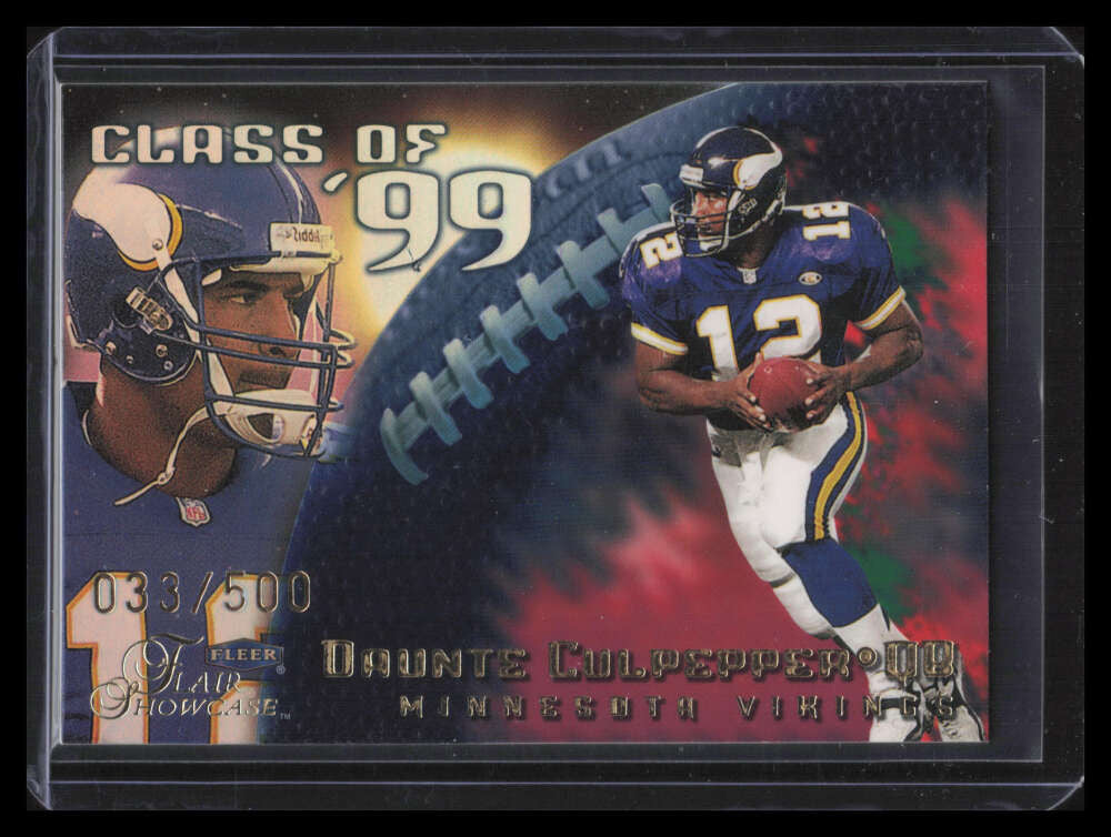 1999 Flair Showcase Class of '99 5 Daunte Culpepper Rookie 33/500