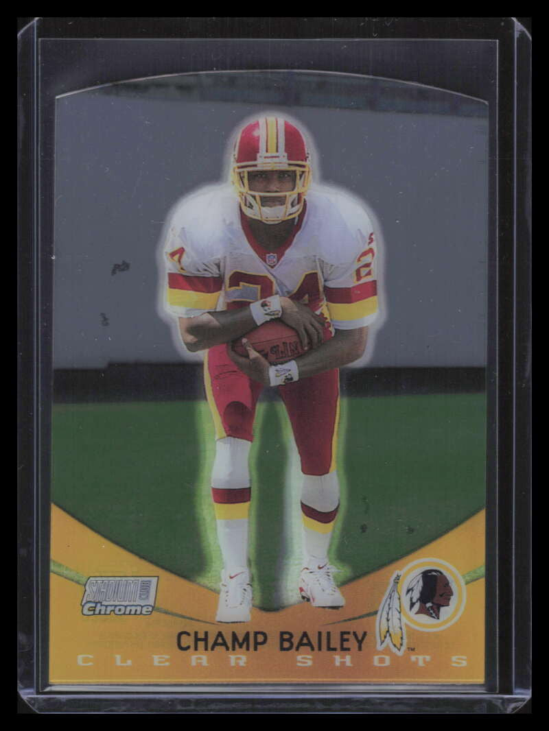 1999 Stadium Club Chrome Clear Shots Refractor 8 Champ Bailey Rookie