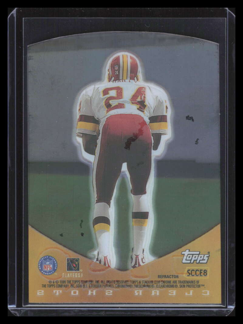 1999 Stadium Club Chrome Clear Shots Refractor 8 Champ Bailey Rookie