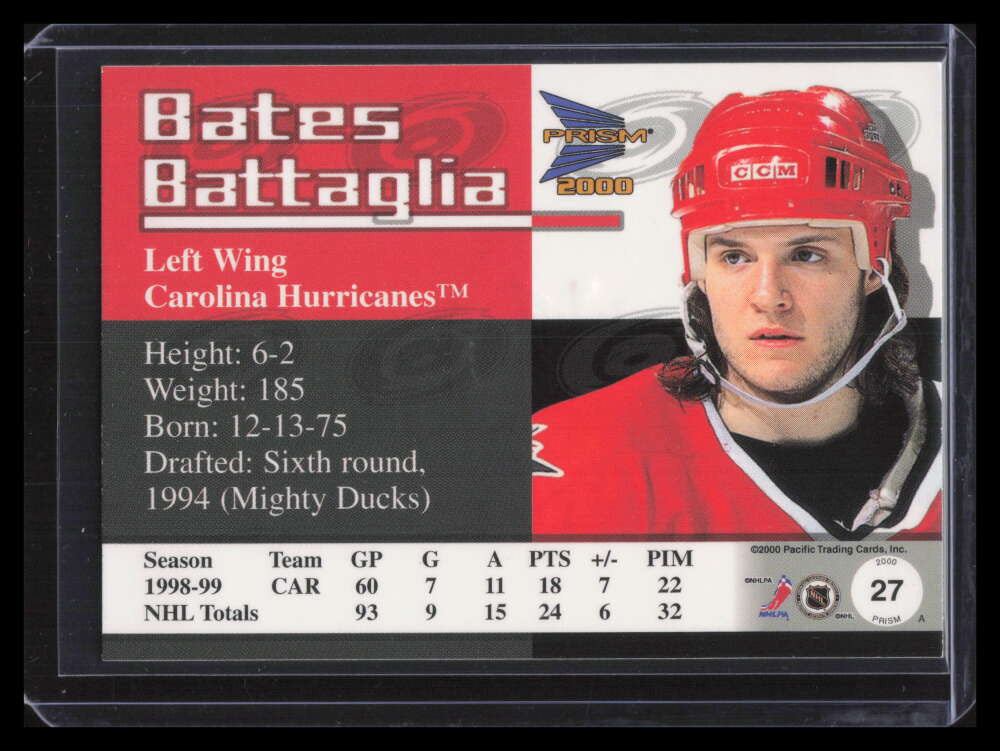 1999-00 Pacific Prism Premiere Date 27 Bates Battaglia 39/69