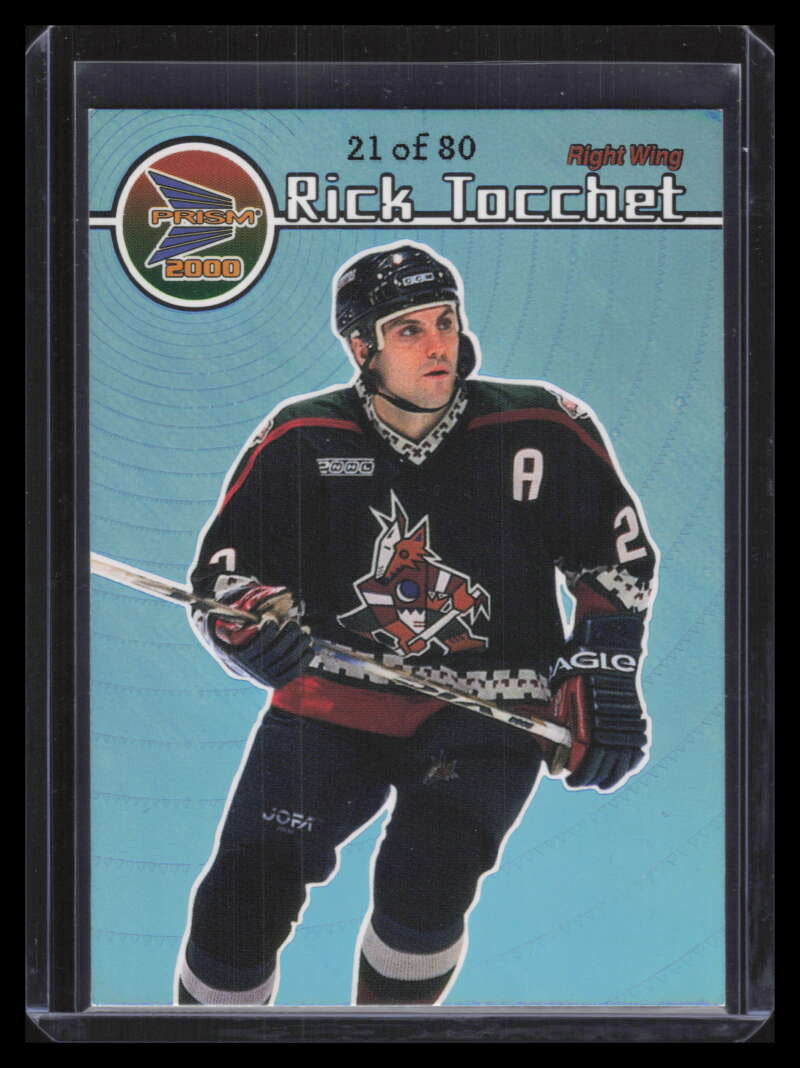 1999-00 Pacific Prism Holographic Blue 111 Rick Tocchet 21/80
